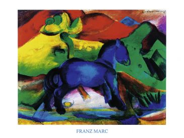 Reprodukce - Expresionismus - Blaues Pferdchen, Franz Marc