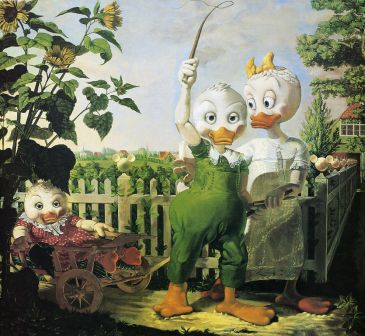 Reprodukce - Plakáty - Die Dünkelduckschen Kinder, Die Duckomenta ©interDuck