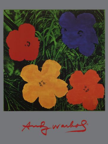 Reprodukce - Pop a op art - Flower, Andy Warhol