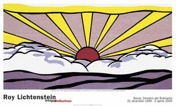 Reprodukce - Pop a op art - Sunrise, Roy Lichtenstein
