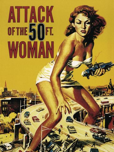 Reprodukce - Poster art - Attack of the 50FT. Woman, Liby