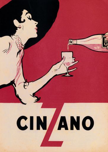 Reprodukce - Poster art - Cinzano, Ernest