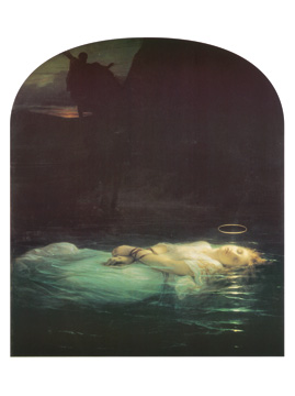 Reprodukce - Symbolismus - The Young Martyr, 1855, Hippolyte Paul Delaroche