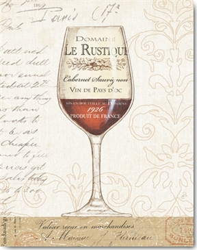Reprodukce - Zátiší - Wine by the Glass I, Daphne Brissonnet