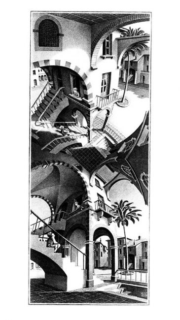 Současné umění - Oben und Unten, M.C. Escher
